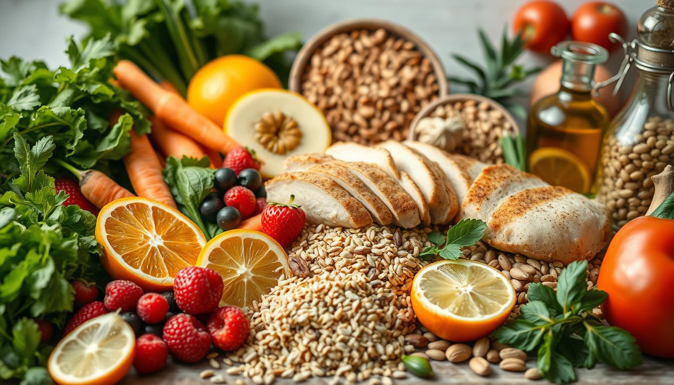 Balanced diet for a healthy life