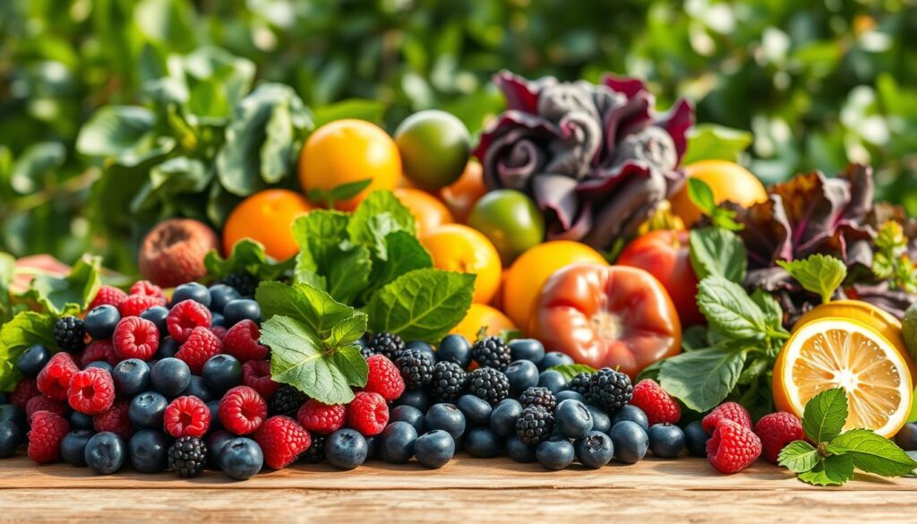 antioxidant-rich fruits and vegetables