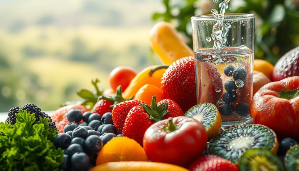 fiber and water for metabolism