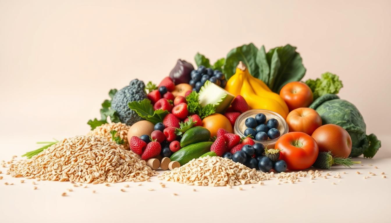 Fiber-rich foods for diet