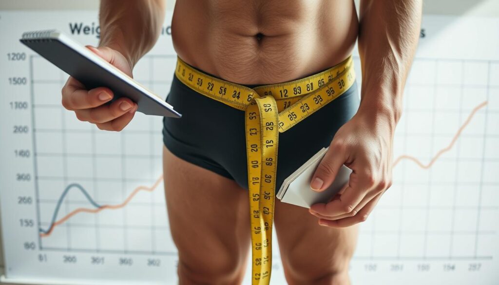 monitoring progress weight loss muscle