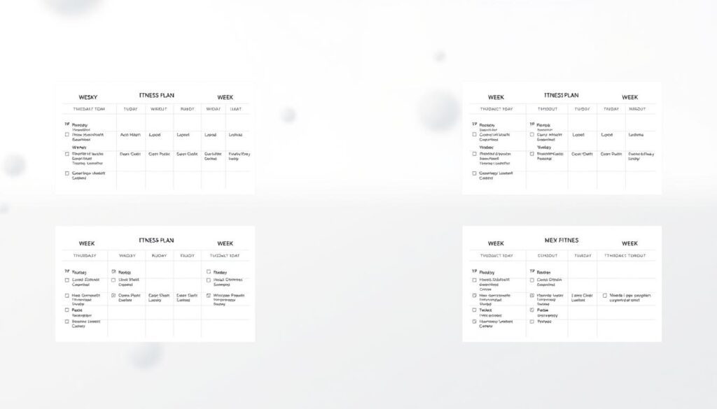 4-week fitness plan schedule